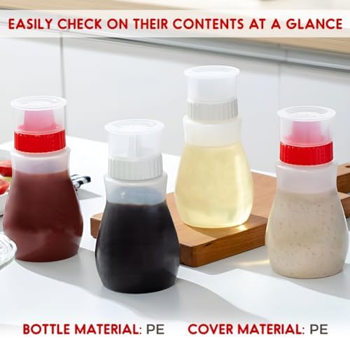 2-Piece 8oz Squeeze Condiment Bottles