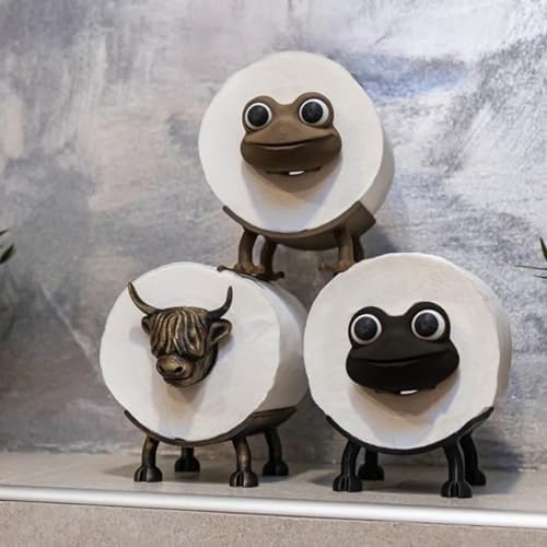 QUARK Frog Toilet Roll Holder - Cute Storage Stand