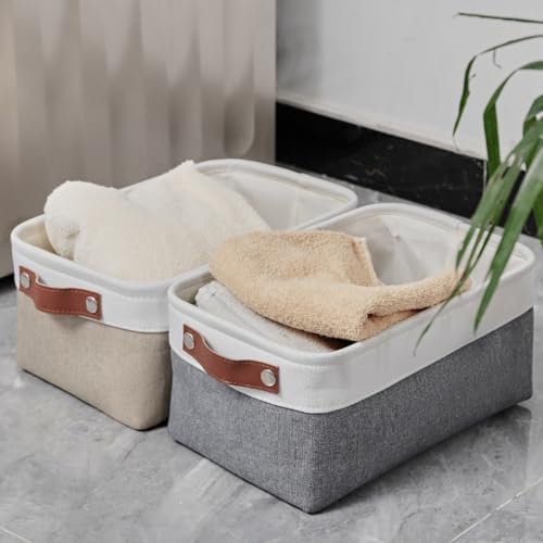 Oinch 2-Piece Foldable Storage Bins for the Bathroom