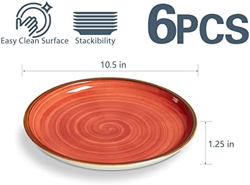 ONEMORE Farmhouse regain dinner plate 105 inch stackable