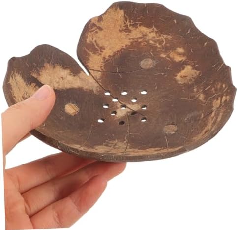 Stylish Coconut Shell Soap Dish Holder for Bathroom