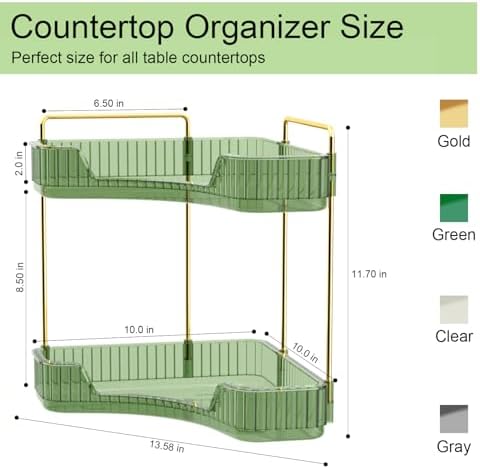 GTI 2-Tier Corner Bathroom Organizer