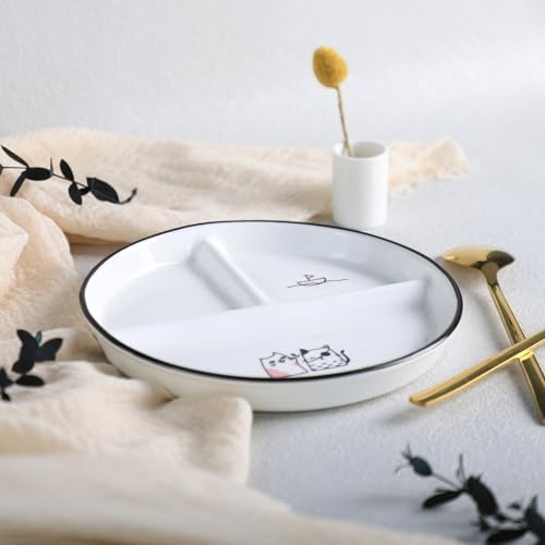 DINOSAUR DELIGHTS - CLAssy 8in Ceramic Plate for Balanced Meals
