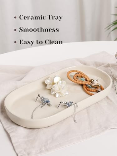 Elegant Ceramic Bathroom Vanity Tray with Beautiful Design
