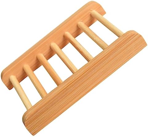 HEALLILY Wooden Soap Rack Elegant Draining Design for Bathroom Countertop Use