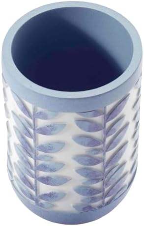 Avanti Linens - Tumbler Resin Countertop Accessories Guest Bathroom Essentials Monterey Collection Blue