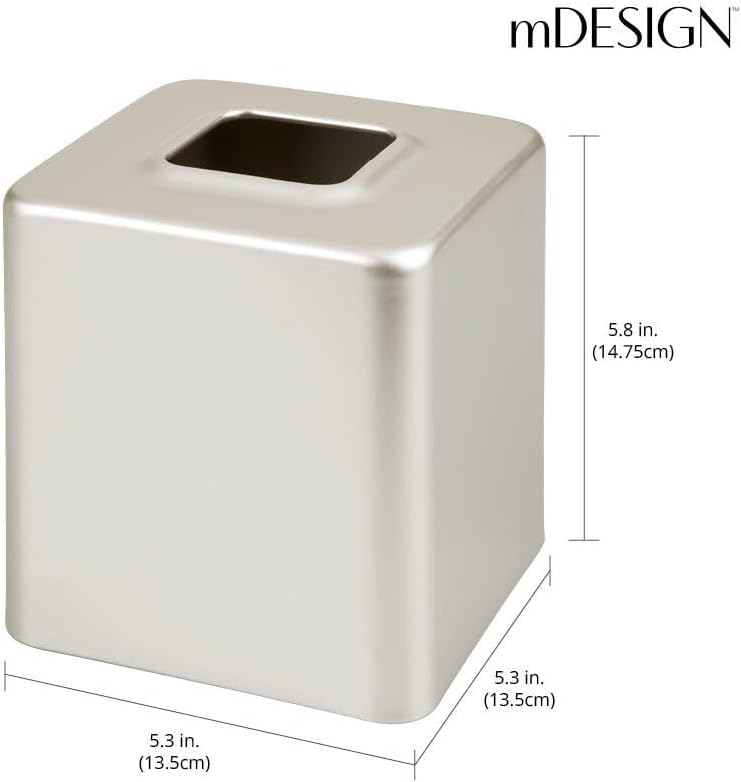 mDesign Steel Square Tissue Holder