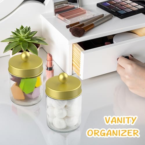Bath Gold Gems Jar Tonic Holder