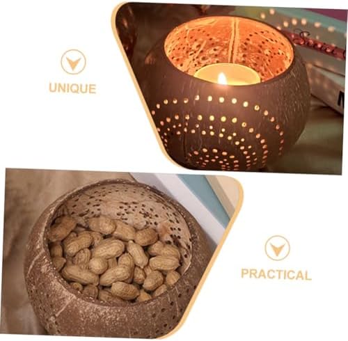Coconuts Shell Candle Bowl