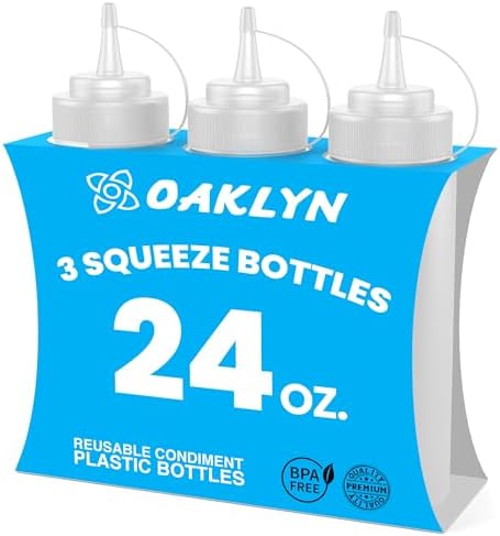 Oaklyn Squeeze Bottles 24oz 3-Pack