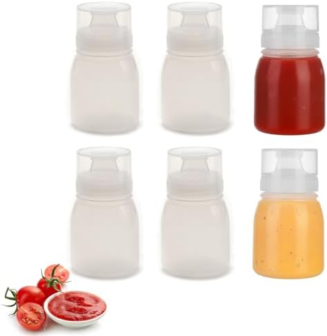 6-Piece Reusable Squeeze Bottles for Condiments