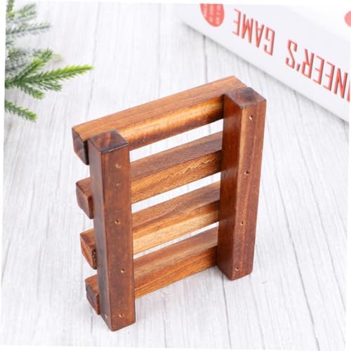 Stylish Retro Wooden Soap Dish with Drain for Countertops Showers