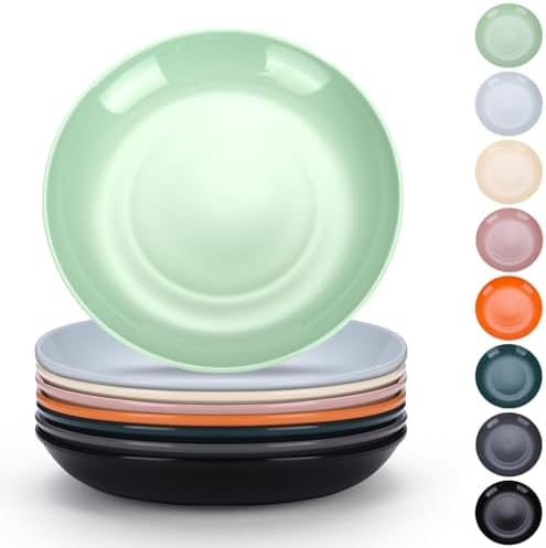 Evanda Plastic Plates Set of 8 - 78-inch