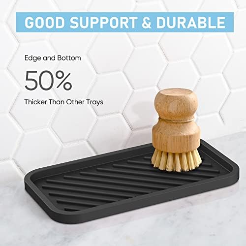 EG-SIPRO Silicone Sponge Holder Kitchen Sink Organizer Tray