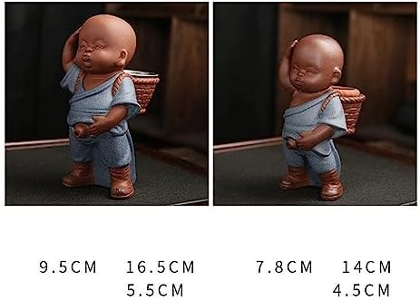 Chinese Folk Art Teap pot Ornament Little Monk Yixing Spray Teapot