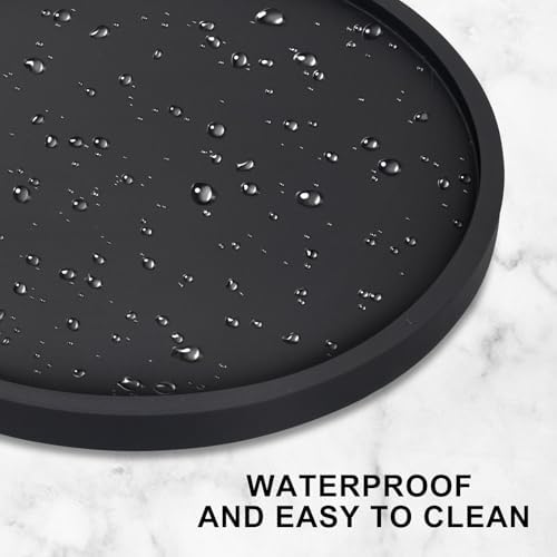 Black Wooden Shooting Lazy Susan descrip