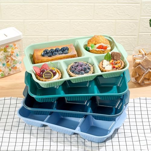 Pinkunn Retro 8-Piece 13 Divided Plates