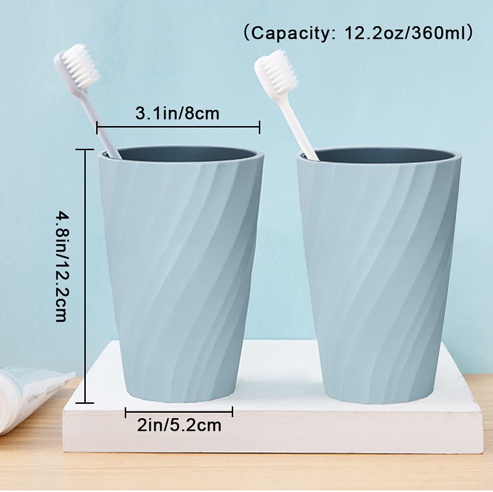 Sturdy Colorful 2-Pack Toothbrush Cup