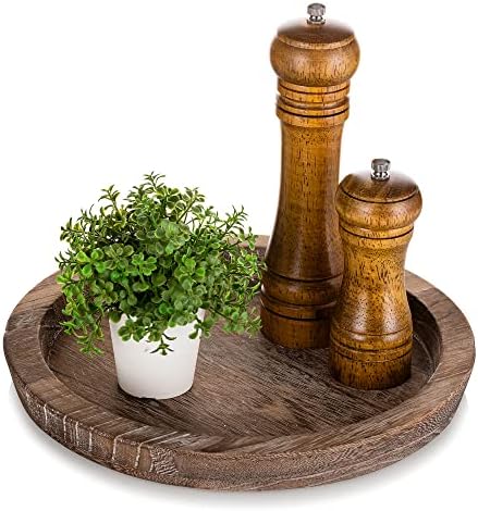 Hanobe Rustic Wooden Serving Tray Perfect for Gatherings