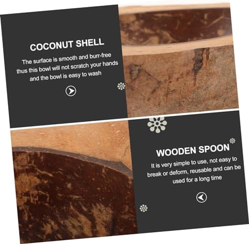 Coconut Shell Fruit Bowl Eco-Friendly Durable