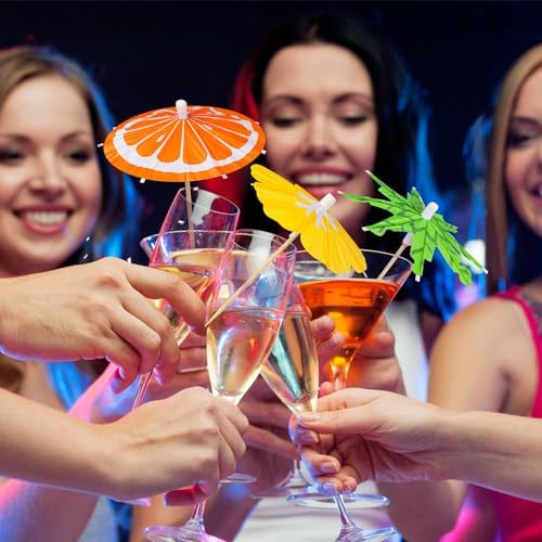 FFNIU Drinks Cocktail Umbrellas for Drinks Bar Tools Pcs for Parties
