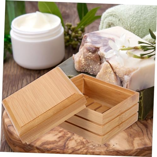 Natural Wood Soap Dish for Bathroom Kitchen Lightweight Stylish