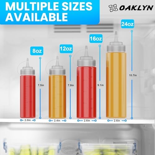 Oaklyn Squeeze Bottles 24oz 3-Pack