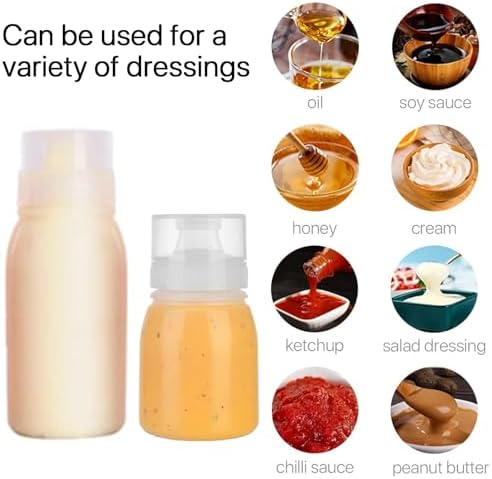 6-Piece Reusable Squeeze Bottles for Condiments