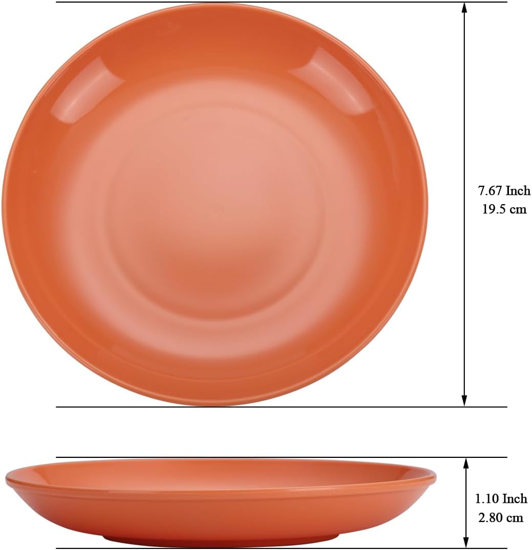 Evanda Plastic Plates Set of 8 - 78-inch