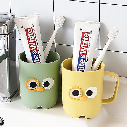 4-Piece Eco-Friendly cartoon Toothbrush Holders for Kids and Adults