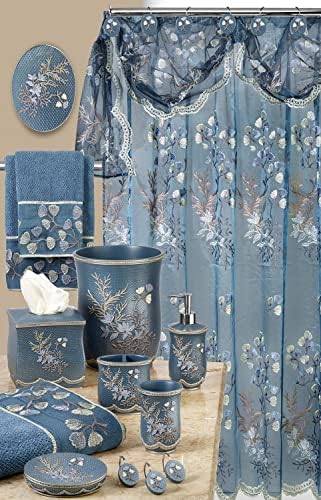 Popular Bath Capri Tumbler in Slate Blue Modern Design for Any Bathroom