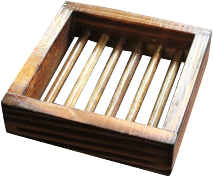 Elegant Wood Soap Dish Holder for Bathroom Kitchen