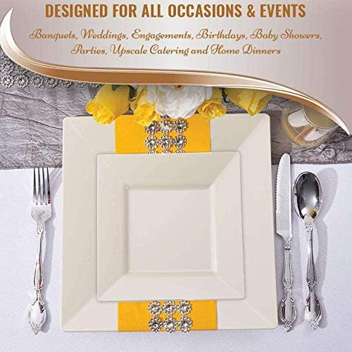 Elegant Ivory Dinner Plates