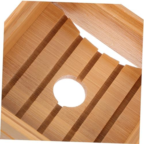 Natural Wood Soap Dish for Bathroom Kitchen Lightweight Stylish