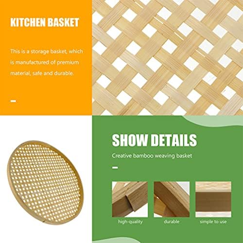 Bamboo Storage Baskets for Kitchen Dining