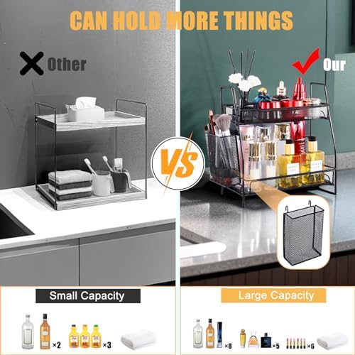 Bath Organizer 2-Tier Storage Tray for Countertops
