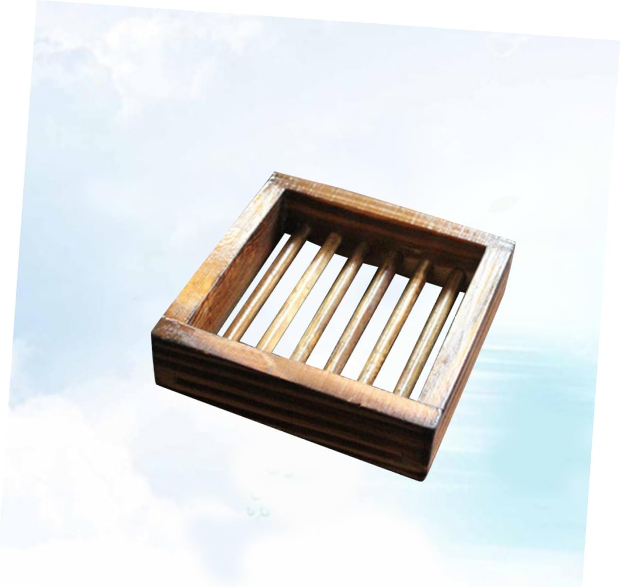 Elegant Wood Soap Dish Holder for Bathroom Kitchen