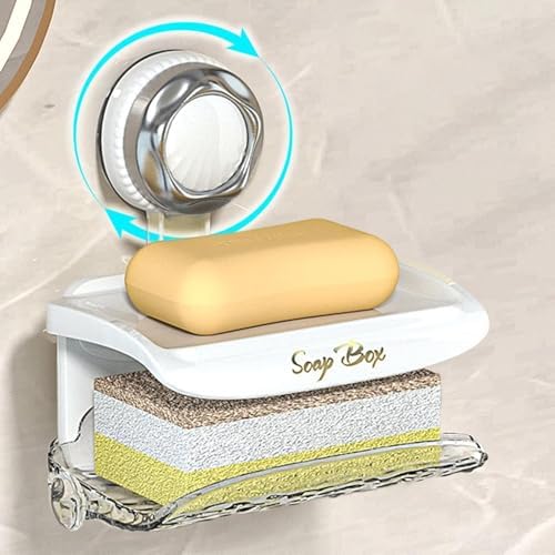 Suction Soap Holder compact for bathroom organization