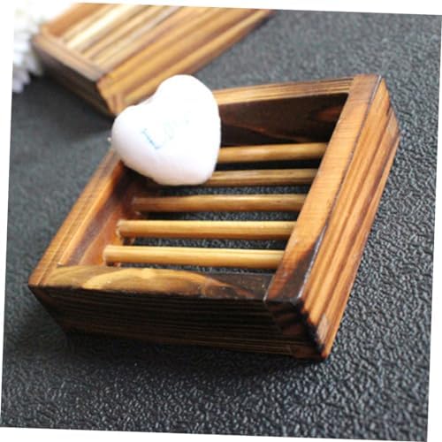 Elegant Wood Soap Dish Holder for Bathroom Kitchen