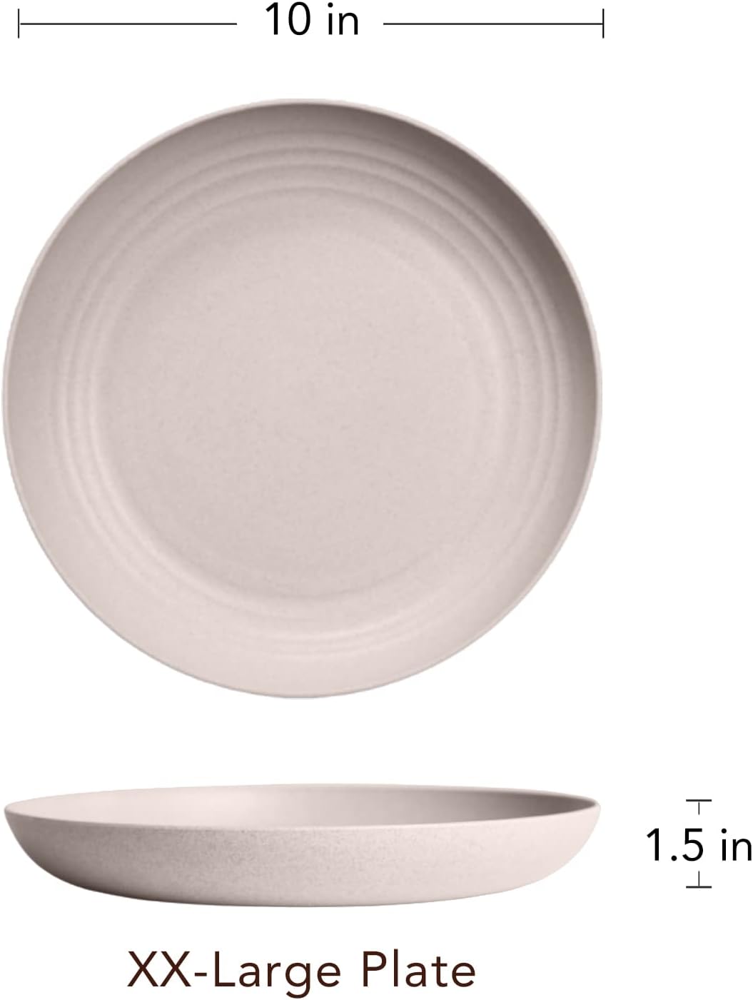 GreenAndLife Lightweight Wheat Straw Plates