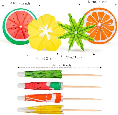 FFNIU Drinks Cocktail Umbrellas for Drinks Bar Tools Pcs for Parties