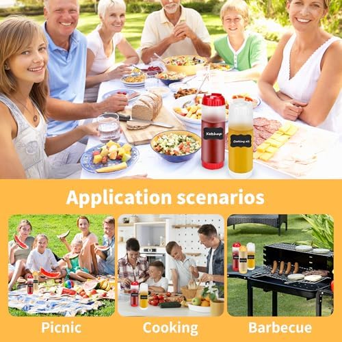 3PCS Squeeze Condiment Bottles
