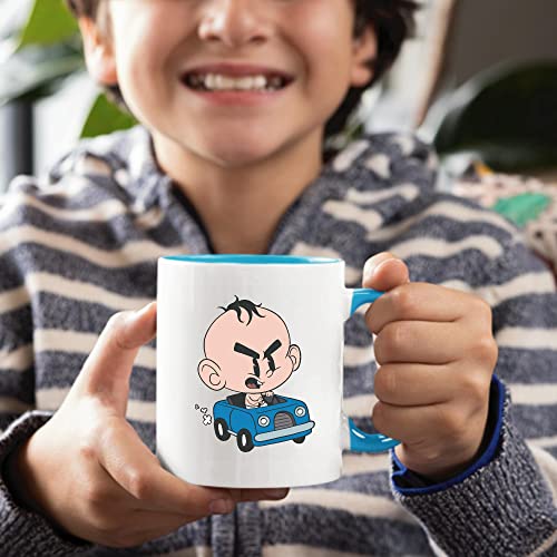 Surprise Toddler mug with Angry Baby Car