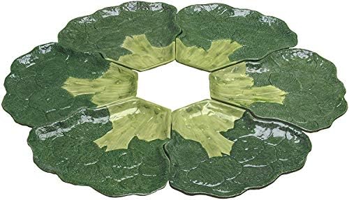 Ebros Gift Broccoli Steak Dinner Plate Set