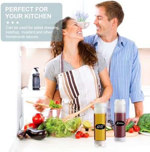 4 Pcs 24 oz Inverted Plastic Squeeze Bottles
