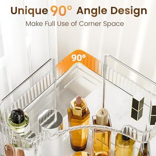 Kinkota 2-Tier Corner Bathroom Organizer Set