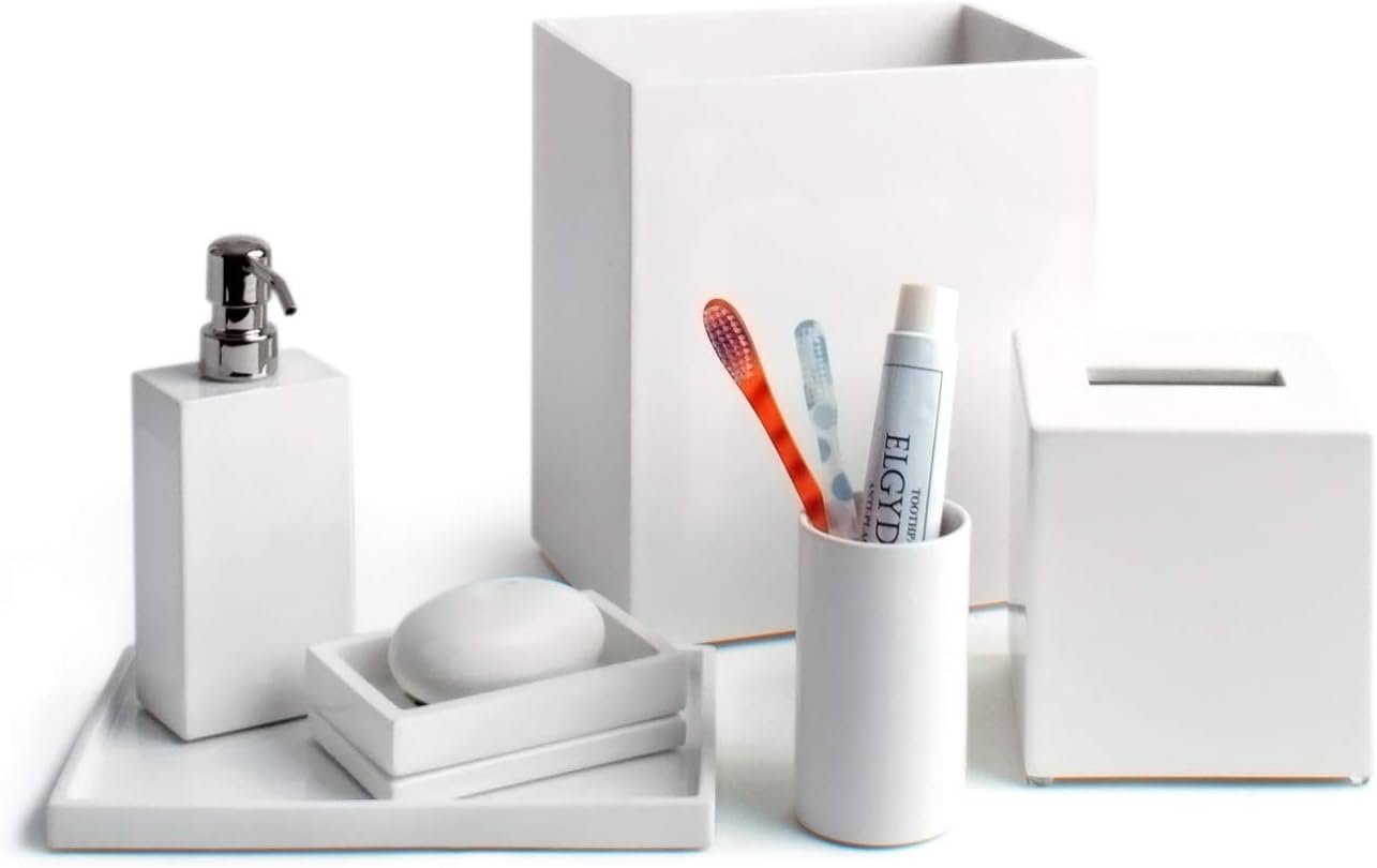 Jonathan Adler White Lacquer Bath Tumbler One Size Pack of 1