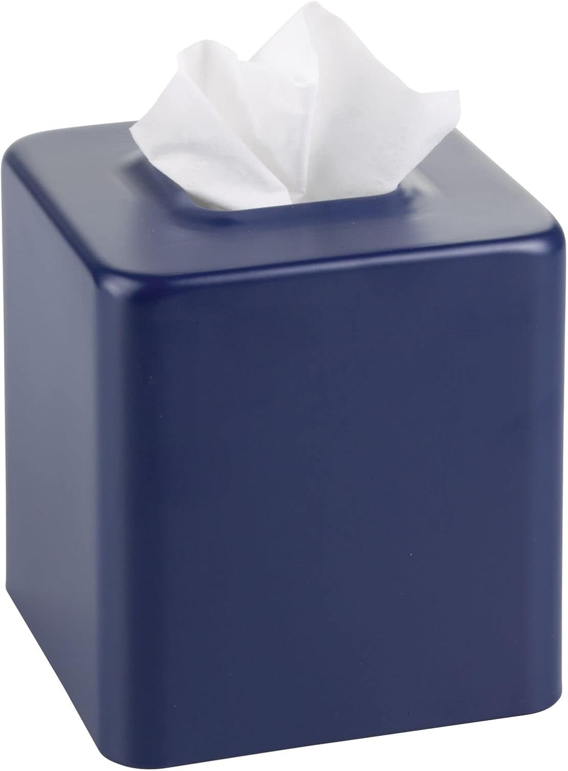 Sturdy Metal Square Tissue Box Cover - Modern Design for Bathroom Use