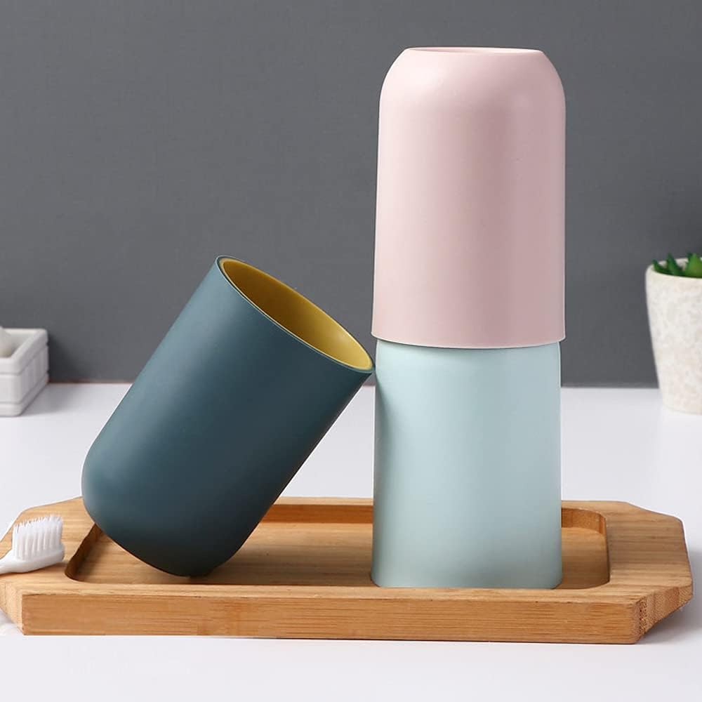 4PCS Bathroom Tumbler Toothbrush Cup Holder Durable Eco-Friendly