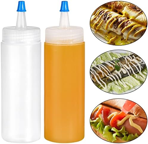 Fasmov Squeeze Bottle 40-Pack for Kits Salads and More